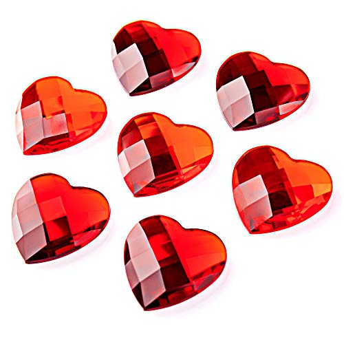 Set de 7 Imánes Decorativos en Forma de Corazón Rojo miniatura 3