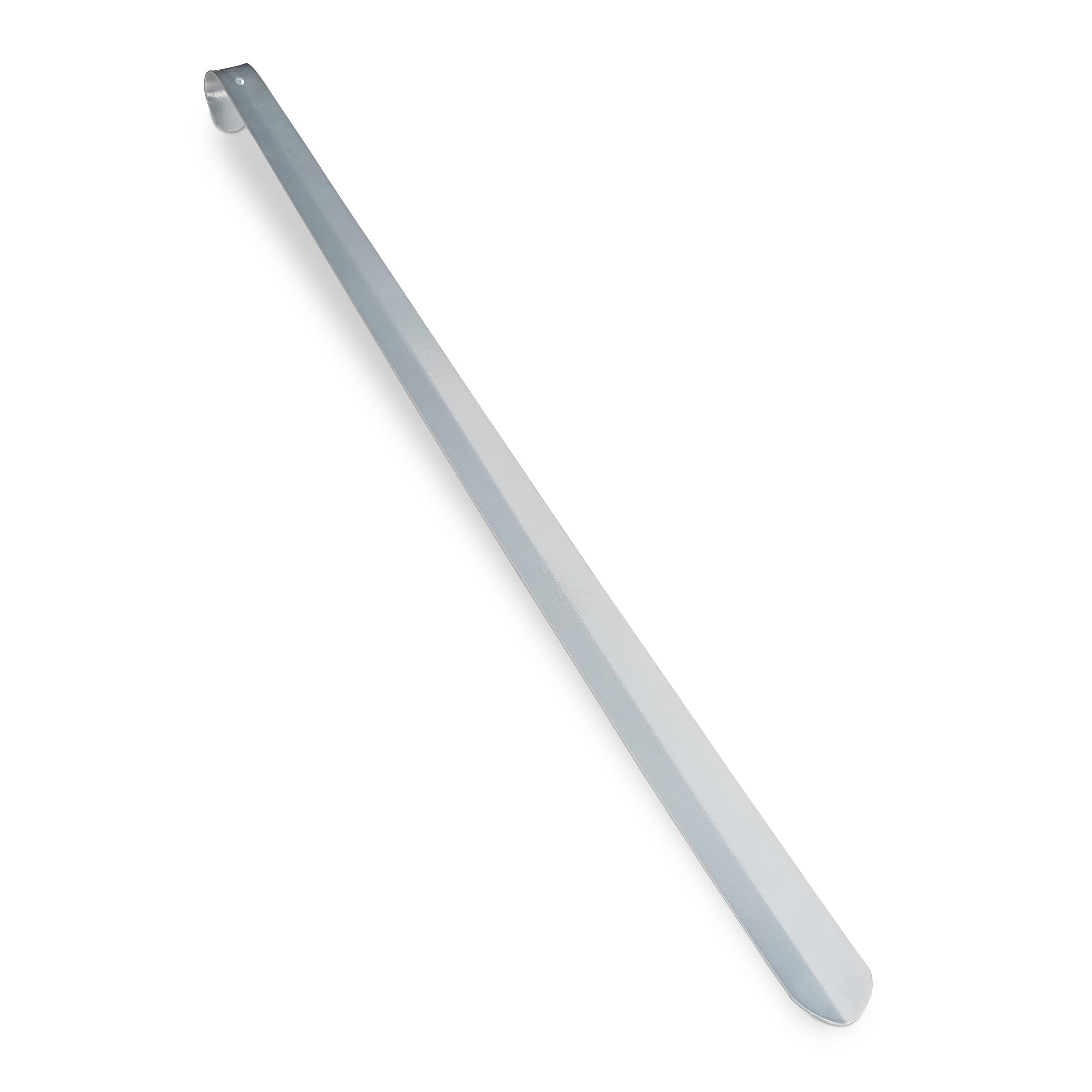 Relaxdays Schuhlöffel, extra großer & Stabiler Schuhanzieher, kein Bücken, zum Aufhängen, Metall, 70 cm, Silber glänzend | extra großer & stabiler Schuhanzieher, kein Bücken, zum Aufhängen, Metall, 70 cm