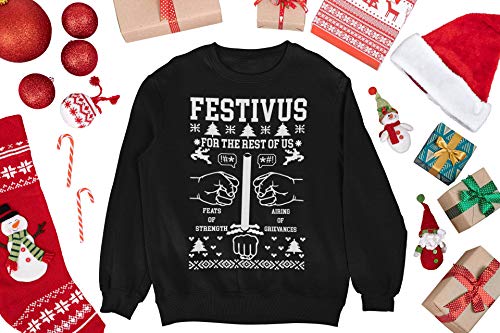 ALLNTRENDS Adult Sweatshirt Festivus Anti Christmas Secular Holiday Complain Top4