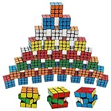 48 Pcs Mini Cube Puzzle Toy for Party Favors, 1.2 Inch Magic Cube Party Puzzle Game Toy Pack,...