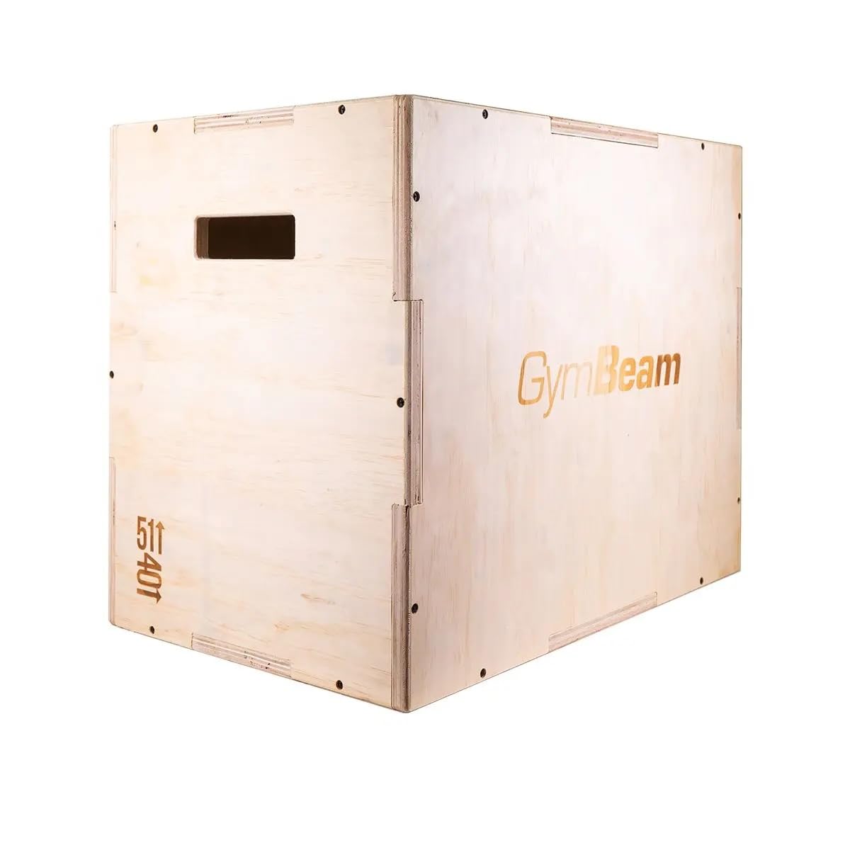 GymBeam PlyoBox aus Holz - vielseitig einsetzbare Crossfit Box, ideal für plyometrisches und Sprungbox-Training, mit Ausgeschnittenen Handgriffen