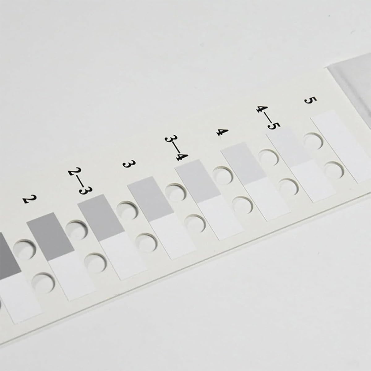 Textile Color Fastness Test Gray Card,Grey Scale for Staining Assessment,5 Levels 9 Gears Color Fastness,Used to Evaluate Discolouration and Colour Transfer in Colourfastness Testing