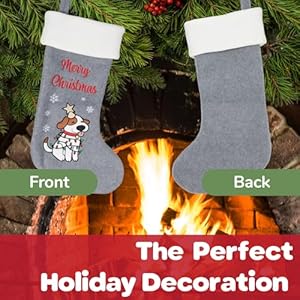 BambooMN 1 Piece Set 18" Classic Hand Embroidered Sequined Cute Animal Christmas Stocking, 21 Christmas Tree Cat BambooMN 1 Piece Set 18 Classic Hand Embroidered Sequined Cute Animal Christmas Stocking 21 Christmas Tree Cat