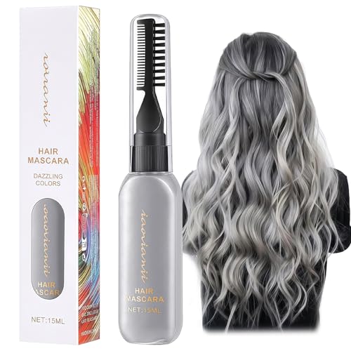 Hair Dye Hair Chalk, Temporary Hair Dye, Grey Hair Colour Spray Hair Mascara, Coloured Hair Spray Wash in Wash out Hair Colour Stick for Women Men