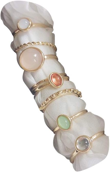 7-19pcs Silver Star Moon Knuckle Ring Set for Women Vintage Stackable Midi Finger Rings Set