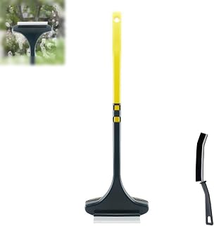 Double-Sided Window Screen Dust Removal, 2 in 1 Mesh Cleaner Brush, Window Screen Cleaning Brush, Wet and Dry Glass Cleaning Brush (B-Yellow)