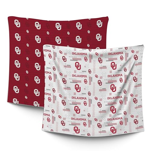 Image of NCAA Oklahoma Sooners Home & Away 2 Pack Baby Blankets