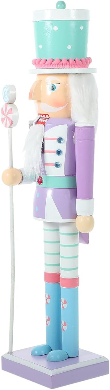 Christmas Nutcracker Ornament Wooden Puppet Figure for Festive Decor Hand-Painted Xmas Desktop Decoration Holidays Special Occasions