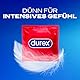 Durex Gefühlsecht Classic Kondome – Dünne Kondome mit anatomischer Easy-On-Form & mit Silikongleitgel befeuchtet – 40er Pack (1 x 40 Stück)