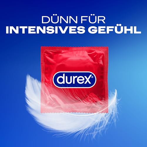 Durex Gefühlsecht Classic Kondome – Dünn für ein intensives Gefühl und innige Zweisamkeit, reguläre Passform (40 Stück) – Ansicht 6