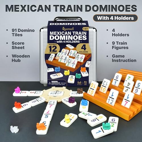 Dominoes Double 12 con soportes y accesorios miniatura 2