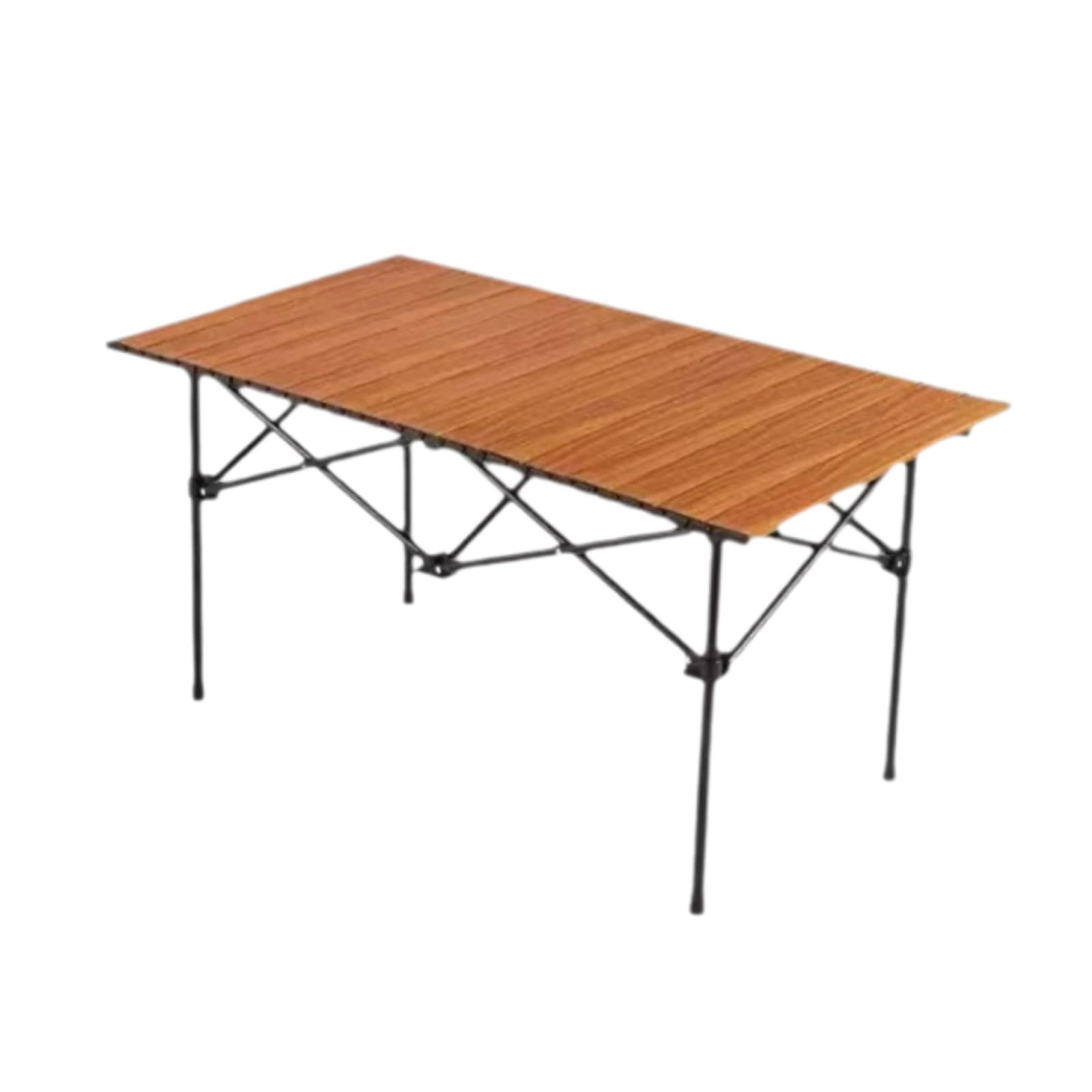 Table de camping portable stable en acier carbone table pliante anti-vent
