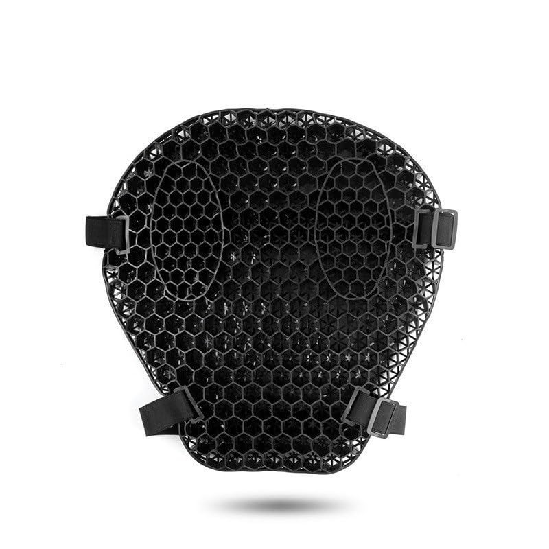 Cojín de asiento motocicleta ergonómico y transpirable, malla nido de abeja para pasajero trasero