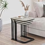 Polyvalentes et fonctionnelles : Utilisez-les ensemble comme table basse ou séparément comme tables d’appoint, bouts de canapé ou supports décoratifs selon vos besoins.