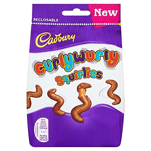 Cadbury Curly Wurly Squirlies Hanging Bag (10 x 110grm)