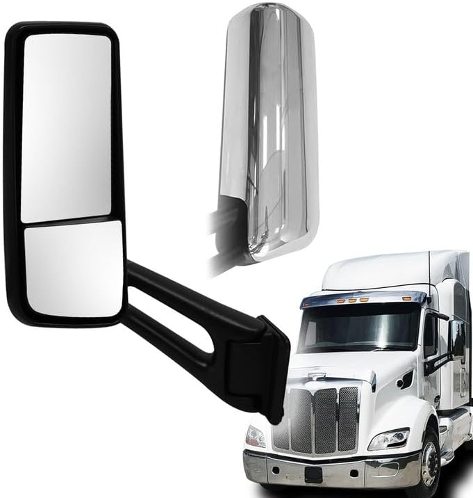 Door Mirror Chrome for 2013-2022 Peterbilt 579 Right Side