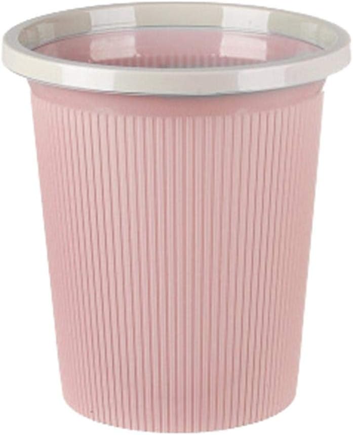 Bonwete Plastic Trash Can Wastebasket Garbage Container Bin for Bathroom Kitchen Laundry Room Home Office Dorms
