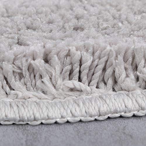 Uniuooi Bath Mat Cat Non-Slip Bathroom Rug Machine Washable Super Absorbent Luxury Door Floor Mat Black 60 x 60cm