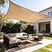HAIKUS Toldo Vela de Sombra Exterior Rectangular 3x4m Protección UV PES Impermeable, Lona Sombra para Terraza Jardín - Arena