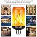 Y-STOP Halloween Decorations Upgraded LED Flame Light Bulbs, 4 Modes Flickering Light Bulb with Upside Down Effect, E26 Base Flame Bulb for Halloween Lights, Christmas Decoration, Party Decor (2 PCS)