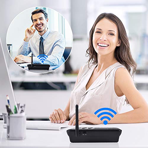 Wuloo Intercoms Wireless For Home 1 Mile Range 22 Channel 100 Digital Code Display Screen, Wireless Intercom System For Home House Business Office, Room To Room Intercom Communication(3Stations Black) #TOP3