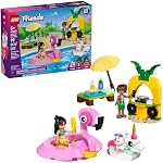LEGO Friends Fête à la piscine Licorne & Flamant rose Jouet de construction de simulation - Ensemble de jeu créatif pour enfants, garçons et filles, 5+ - Idée de cadeau d'anniversaire pour enfants - 42658