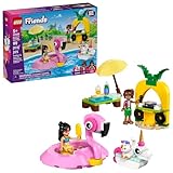 LEGO Friends Unicorn & Flamingo Pool Party Pretend Play Building Toy - Creative Storytelling Playset for Kids for Boys & Girls, Ages 5+ - Birthday Gift Idea for Kids - 42658
