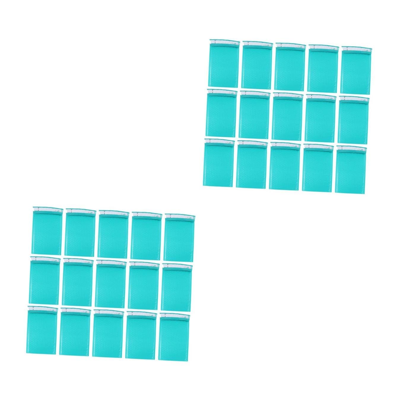 Gadpiparty 2 Set Borsa A Bolla Borsa Asciutta Sacchetto Di Colore Piccolo Custodia Per La Spedizione Mailer Di Spedizione Sacca Trasparente Richiudibile Ammortizzato Verde Plastica 25 Pezzi*2