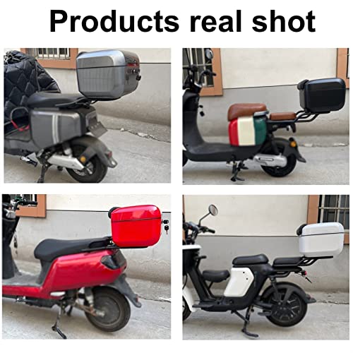 Baúl de motocicleta multifuncional para evitar cargar con el casco 2