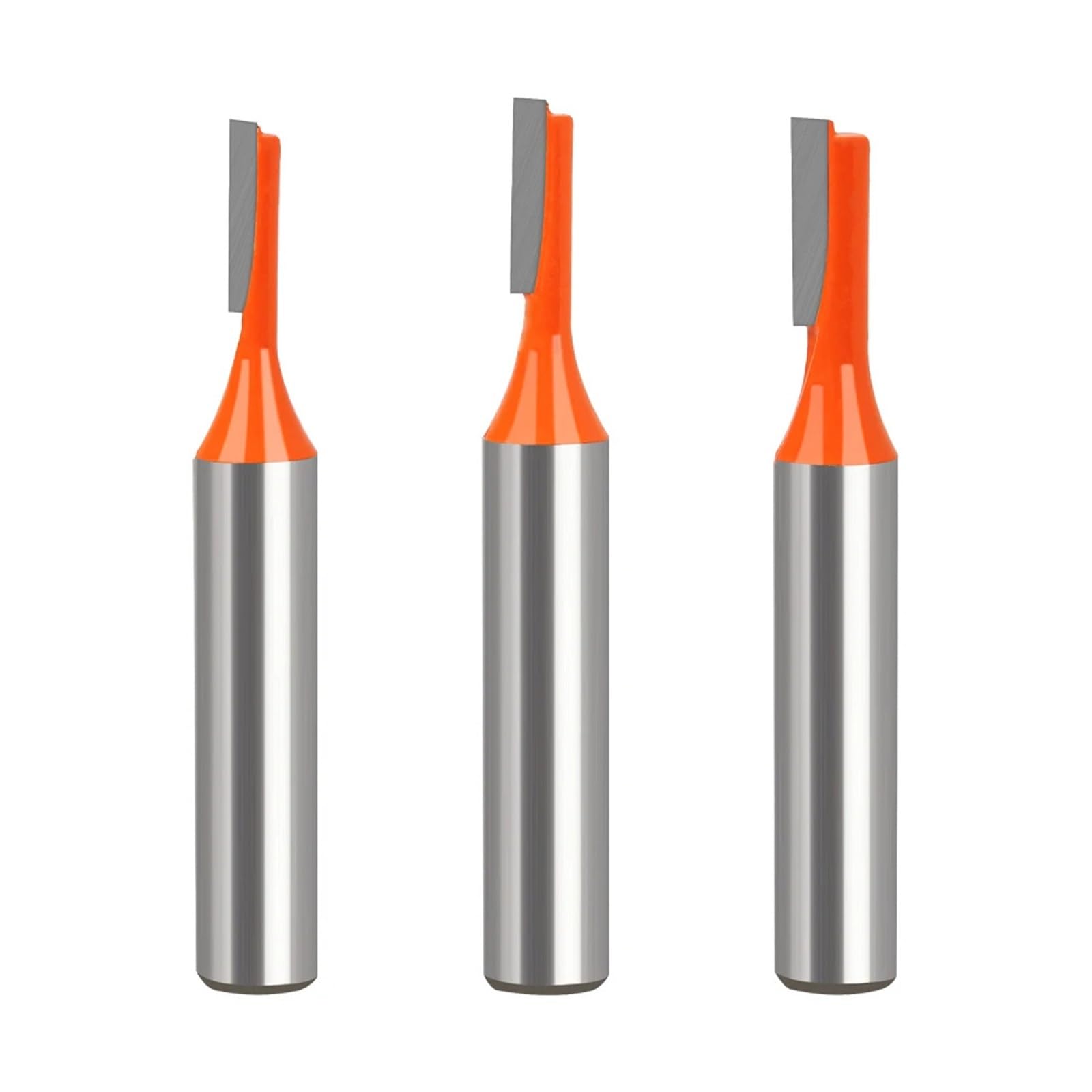 Epaknhgd 3Pcs 8Mm Shank Straight Router Bit Tungsten Carbide Single Flute Wood Milling Cutter For Woodwork Tool