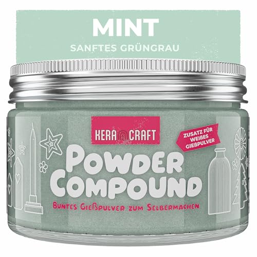 KERACRAFT Powder Compound 150g - Mint - Bis zu 15kg buntes Gießpulver zum Selbermachen