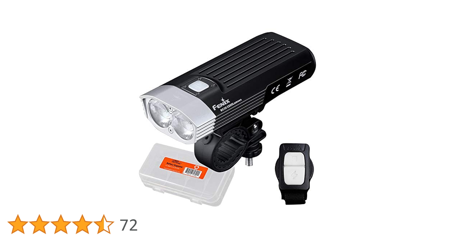 Amazon | Fenix BC30 v2.0 自転車ライト 2200ルーメン デュアル