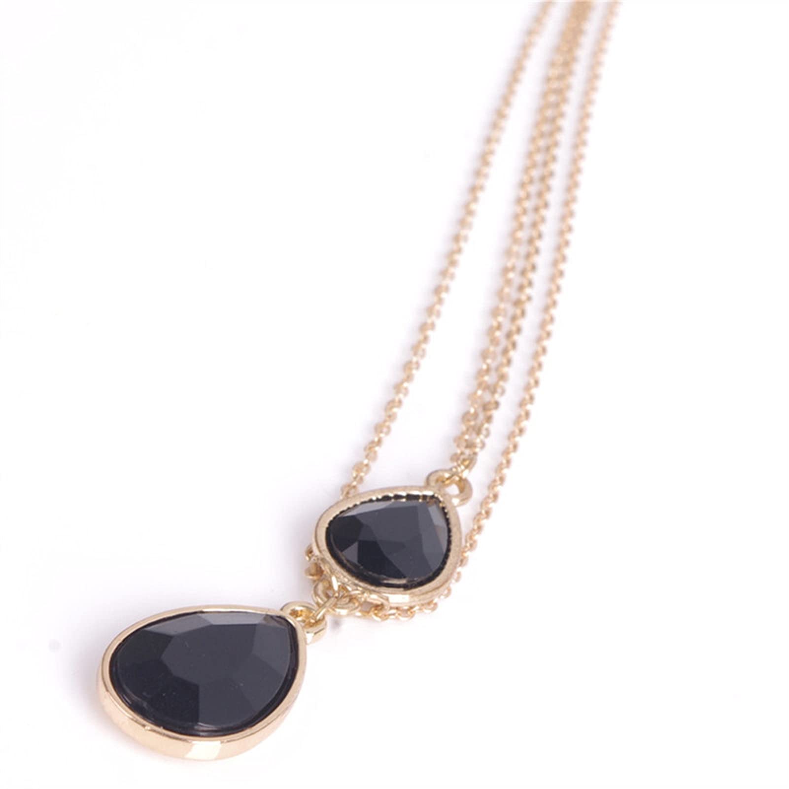 Body Chain Damen Kette - Goldfarbene einfache Strandkette mit Kreuzband für Taille und Bauch - Schwarze Harnaskette - Edler Schmuck für Damen - Accessoires