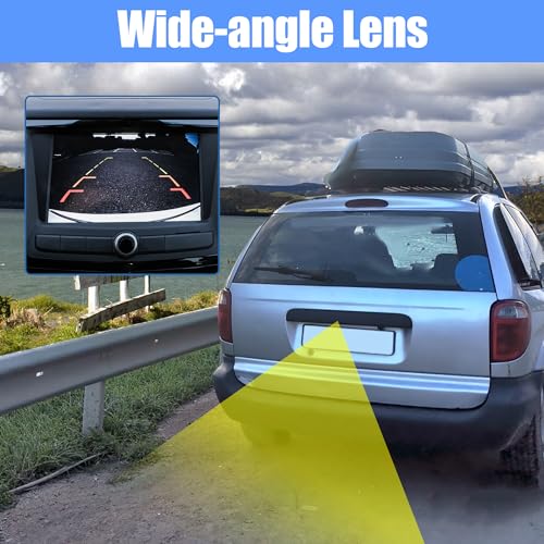 Image of X AUTOHAUX Rear View Reversing Backup Parking Camera for Chrysler 300 2015-2020 Replaces Part # 68210237AE / 68210237AF / 68212996AC