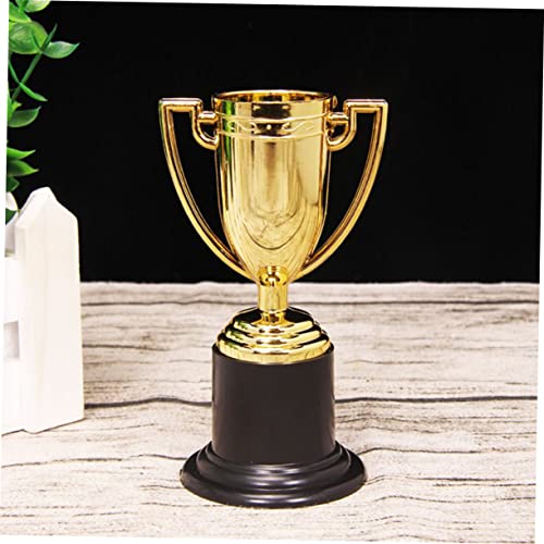 GANAZONO 3 Pecas Troféu dourado Troféu de plástico Troféu pequeno Surpreenda com um troféu copa trof