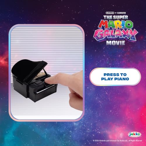 Super Mario Galaxy“-Film Bowser-Schloss-Spielset, offiziell lizenziert von Jakks Pacific, enthält eine 3,8 cm große… – Ansicht 5