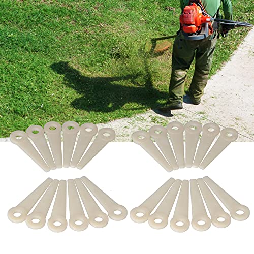 Sunicon 24Pcs Lawn Mower Blades, Plastic Cutter Blades Lawn Mower Head Blade Replacement for 4111‑007‑1001 – Bild 4