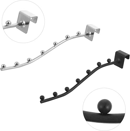 Miniatura 8 de Zerodeko 2 ganchos de ropa de acero inoxidable para tienda de ropa, perchero para perchero, ganchos para tienda de ropa, colgador de ropa, perchero