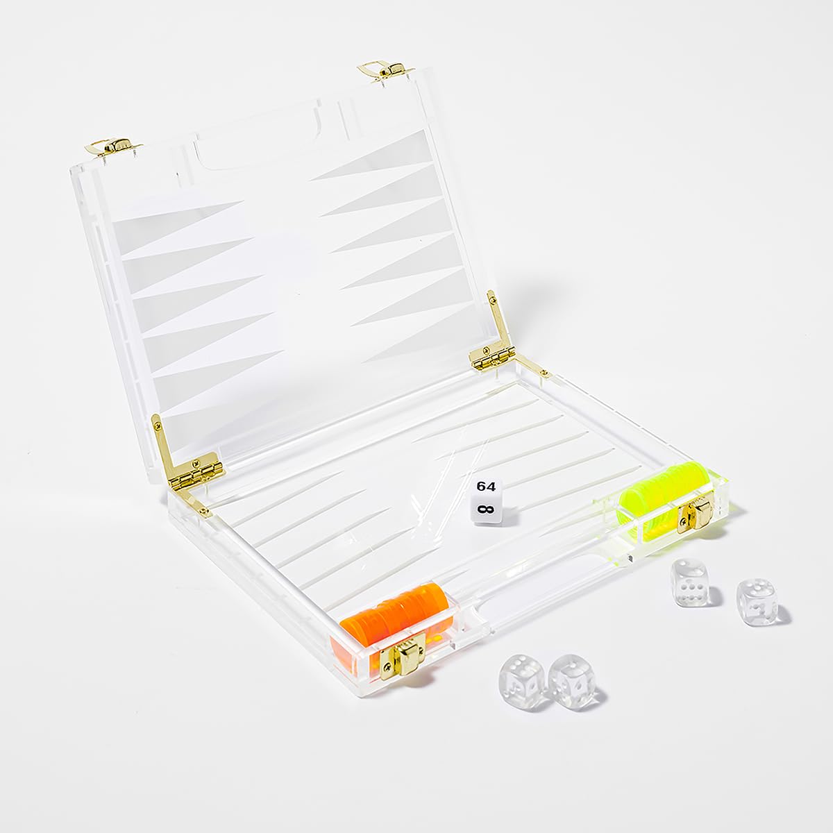 Sunny Life Mini Lucite Backgammon Neon