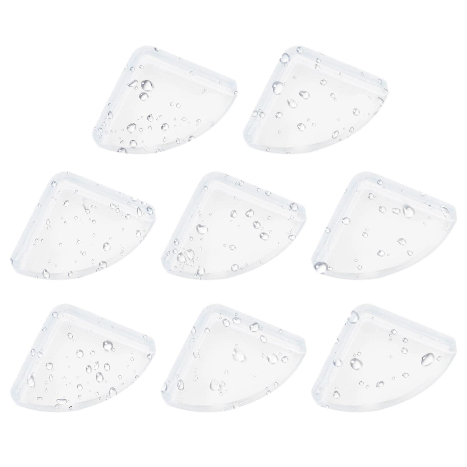 Edge Protection and Corner Protection for Babies and Children, Pack of 8 Silicone Corner Protectors, Transparent Table Edge Protection for Various Furniture to Protect Baby from Discoveries