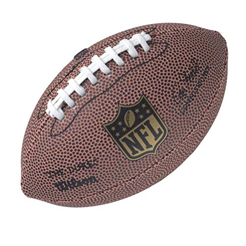 Wilson F1637 Bola de futebol americano The Duke NFL micro jogo recreativo e coleção, unissexo, castanho, 17 x 10 cm