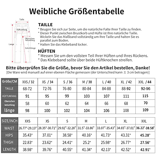 Wanderhosen Damen FLYGAGA Softshell Outdoorhose für verschiedene Aktivitäten