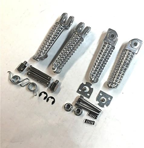 Miniatura 4 de HONGK - Kit de reposapiés de clavijas delanteras y traseras polacas compatible con YZF R1 1998-2011 YZF R6 1999-2011 [B01C0SUO32]