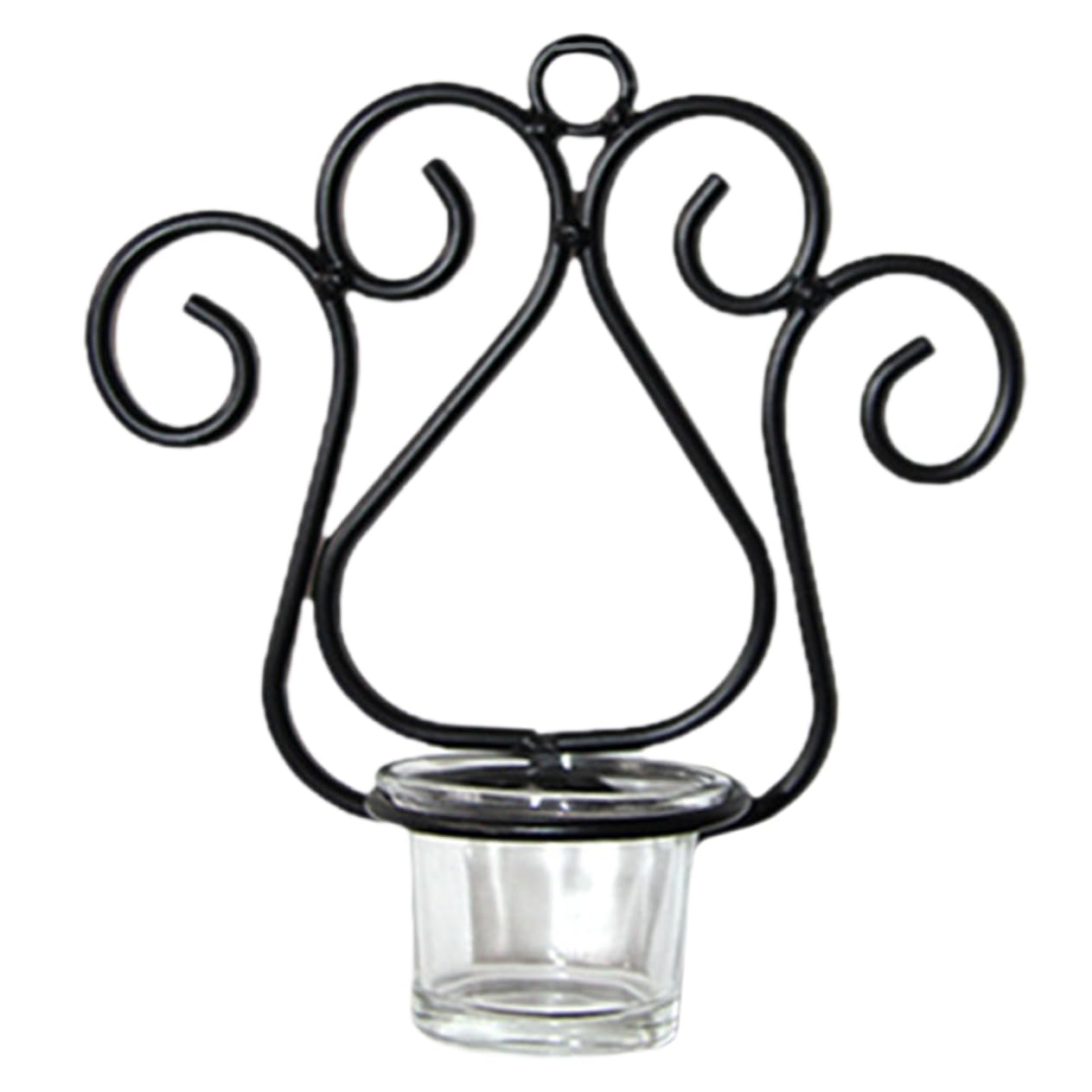 HOOTNEE European Wall-Mounted Candle Holder Decorative Metal Candlestick for Living Room Bedroom Office Sturdy Design Accent for Weddings Events