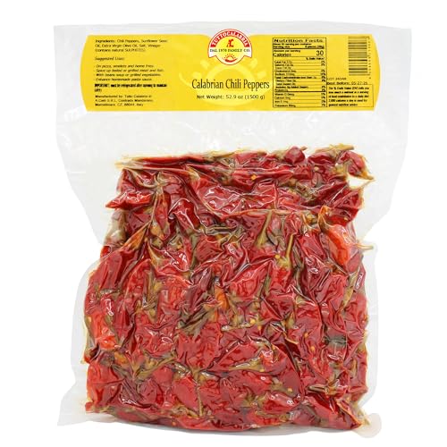 TUTTOCALABRIA Whole Calabrian Chili Peppers, 52.9 oz. More Peppers, Less