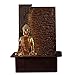 Zen'Light – Fontana da interno Buddha Jati, idea regalo originale, oggetto Feng Shui e benessere; illuminazione fontana LED bianco caldo, parete d’acqua, 22 x 30 x 40 cm (L x l x h).