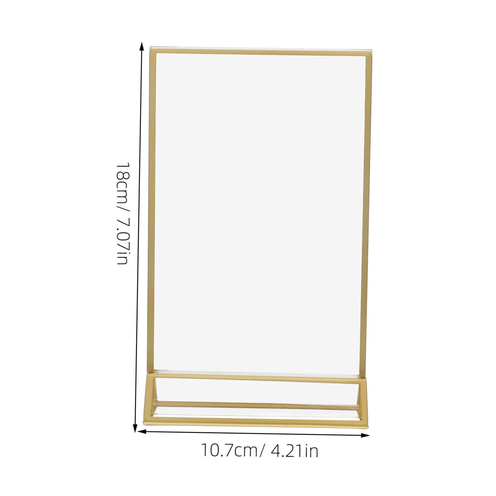 CIYODO Stable Acrylic Sign Holders Menu Frame Sign Stands Paper Holders for Display Wedding Event