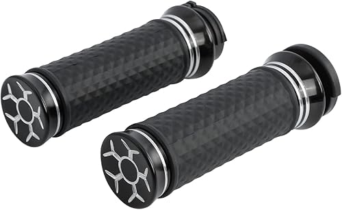 Miniatura 5 de TCT-MOTORPARTS Agarraderas eléctricas de 1 pulgada para manillar Harley Touring
