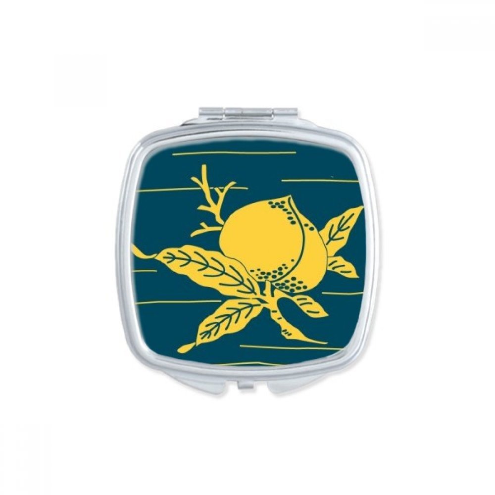 Miroir carré de maquillage compact pour retouches beauté en voyage