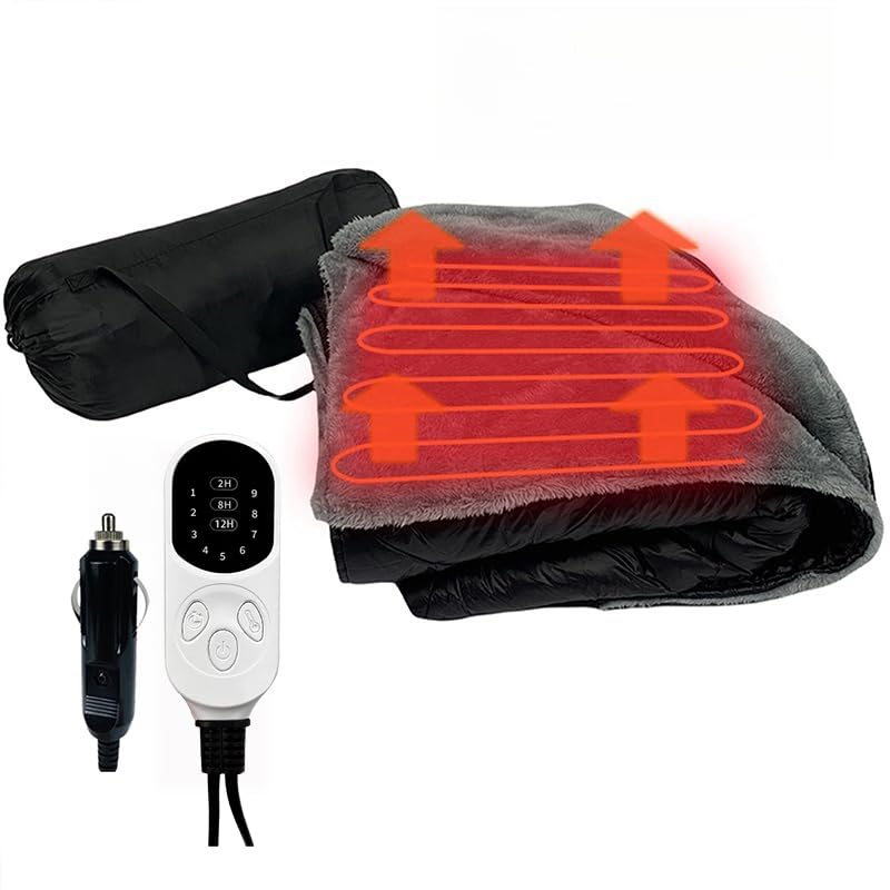 12V Electric Car Plug Heated Blanket